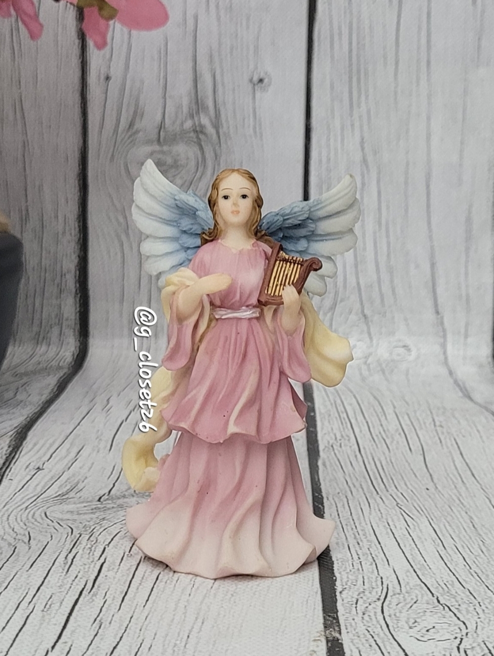 Vintage Montefiore Angel Figurine with Harp